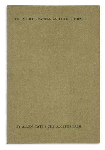 TATE, ALLEN. The Mediterranean and Other Poems * The Vigil of Venus.